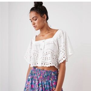 Rails Eyelet Crop Top